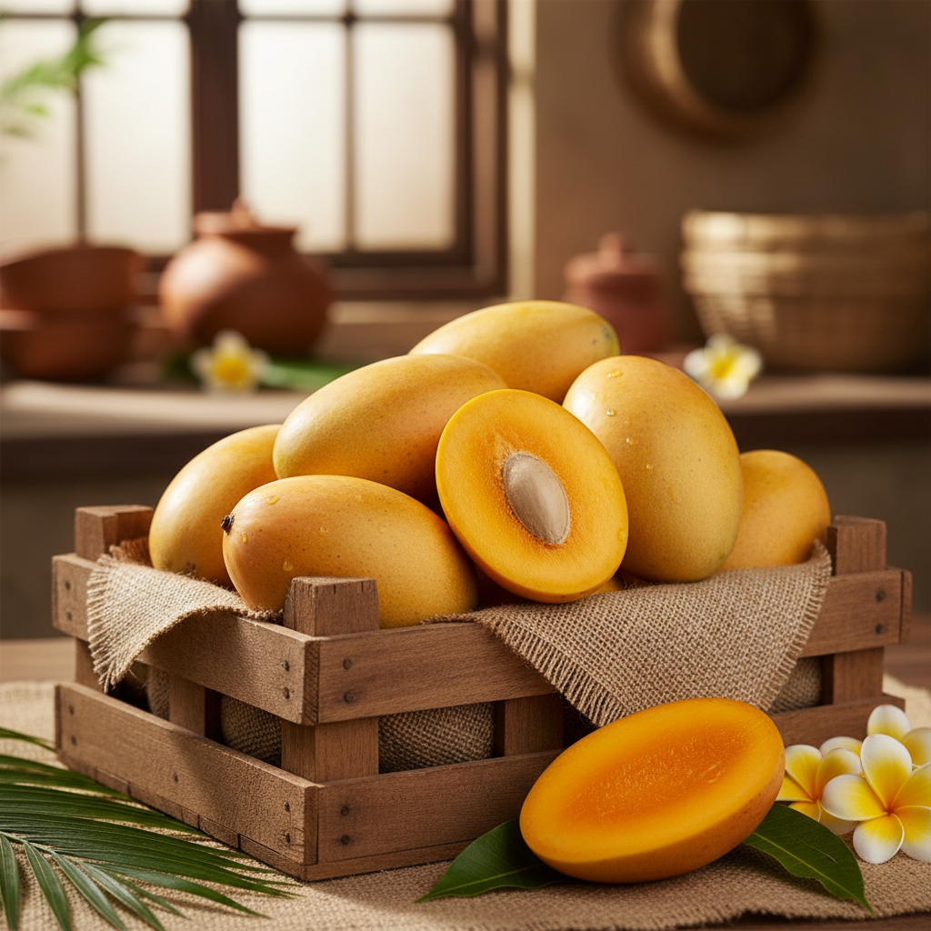 Devgad Alphonso Mango (1 dozen)

Be among the first to taste the season.

Our Devgad Alphonso mangoes are prized for their early arrival, marking the start of mango season with unmatched aroma and sweetness. Organically grown and naturally ripened without ethylene or calcium carbide, each mango develops its rich flavour the traditional way.

Handpicked from Devgad orchards and delivered farm-to-home exclusively in Mumbai, this box of 12 mangoes brings you early-season indulgence straight from the Konkan coa