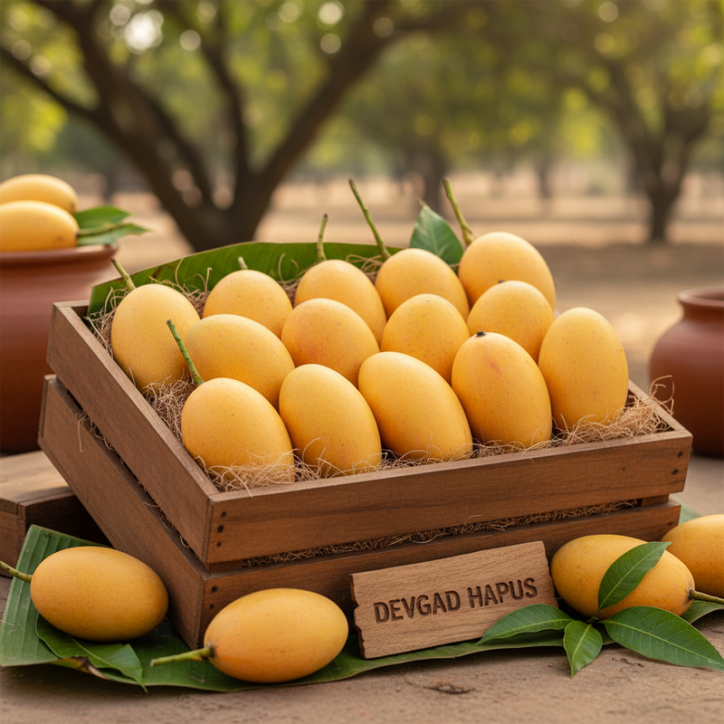 Devgad Alphonso Mango (2 dozen) 

Welcome the mango season early — wherever you are in India.

Our Devgad Alphonso mangoes are celebrated for their early-season arrival, offering the first taste of authentic Hapus before other regions peak. Organically grown and naturally ripened without ethylene or calcium carbide, these mangoes mature slowly to develop their signature aroma, smooth texture, and rich sweetness.

Handpicked from Devgad orchards and carefully packed for transit, this 2 dozen box delivers tru
