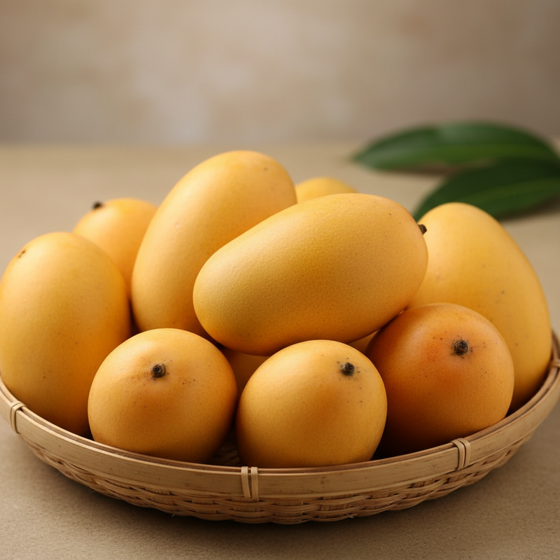 Ratnagiri Alphonso Mango (1 dozen) keep image size recomended for products

Pure, honest, and naturally ripened — our Ratnagiri Alphonso mangoes are organically grown and never treated with ethylene or calcium carbide. Each mango is allowed to ripen slowly on its own, developing the rich aroma, deep sweetness, and buttery texture that true Hapus is known for.

Handpicked at our Ratnagiri farm and delivered farm-to-home exclusively in Mumbai, this box of 12 mangoes is summer the way nature intended.

No chem